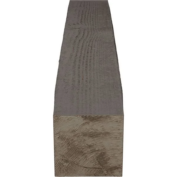 Ekena Millwork MANURS04X08X60HD 4x22H x 8x22D x 60x22W Rough Sawn Faux Wood Fireplace Mantel, Natural Honey Dew