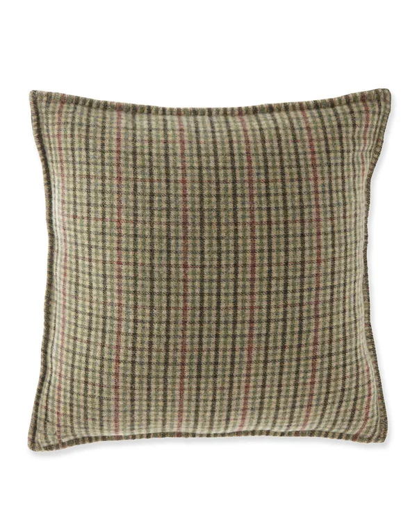 Ralph Lauren Grosvner Plaid Throw Pillow - Green