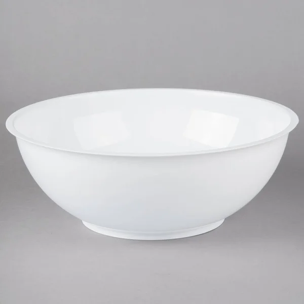 Fineline HPB12610PP.WH Reform 160 oz. White High Profile Plastic Catering Bowl - 25/Case