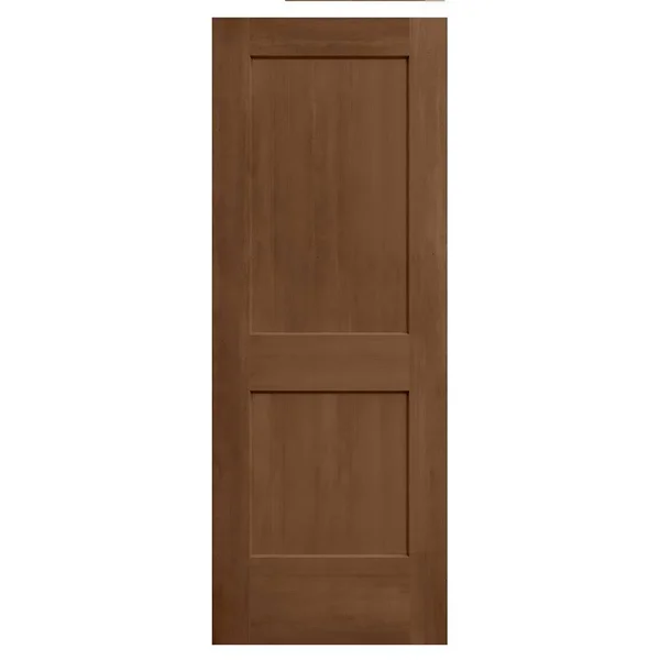 JELD-WEN 30 in. x 80 in. Monroe Hazelnut Stain Solid Core Molded Composite MDF Interior Door Slab