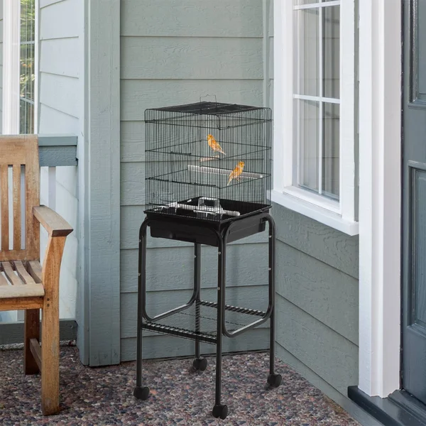 Pawhut 51x22 Bird Cage - Black