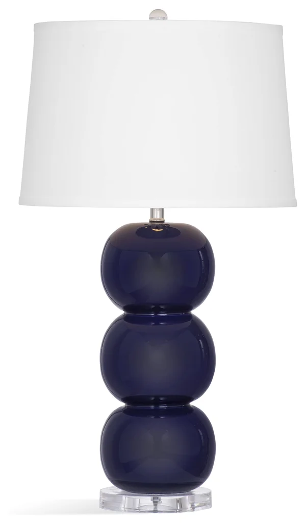 Bassett Mirror Tripp Navy Table Lamp L3811TEC - 17 x 17 x 30