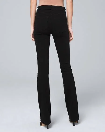Women's High-Rise Sculpt Skinny Flare Jeans, Black, Size 16 - Regular by White House Black Market