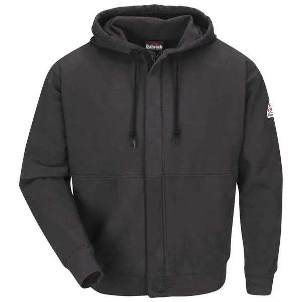 Bulwark - Zip-Front Hooded Fleece Sweatshirt - (Tall) XXL, Charcoal