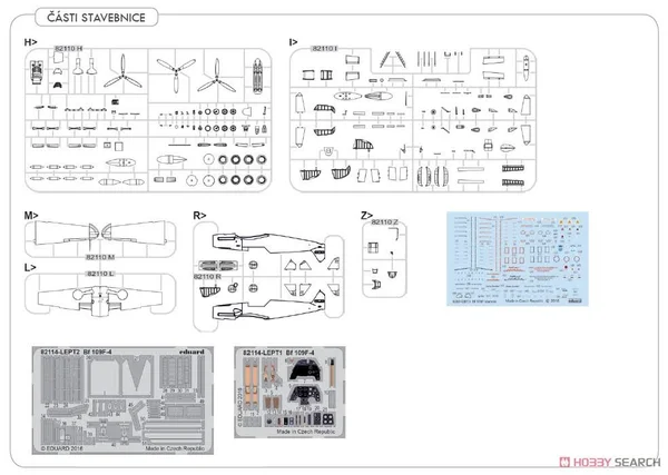 1:48 Eduard Kits Profipack BF 109f4 Model Kit
