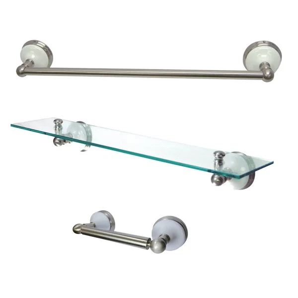 Kingston Brass BAK111289SN Victorian 3-Piece Bathroom Hardware - Brushed Nickel