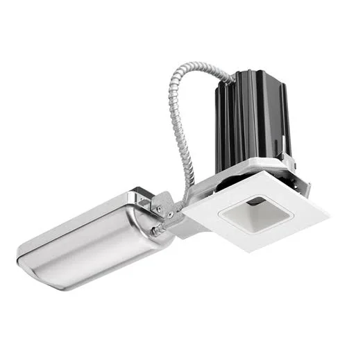 Juno Downlights White Integrated Remodel and New Construction Recessed Light Kit (Fits Opening: 2-in) 2Sq-830F1-Wwh