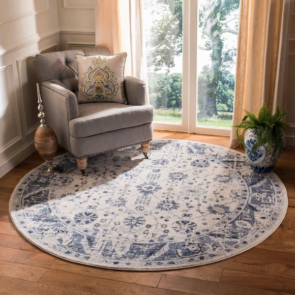 Safavieh Charleston Rug CHL413 Navy - Light Grey, 4& x 6&