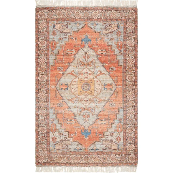 nuLOOM Flatweave Denisha Area Rug, Size: 5& x 8&