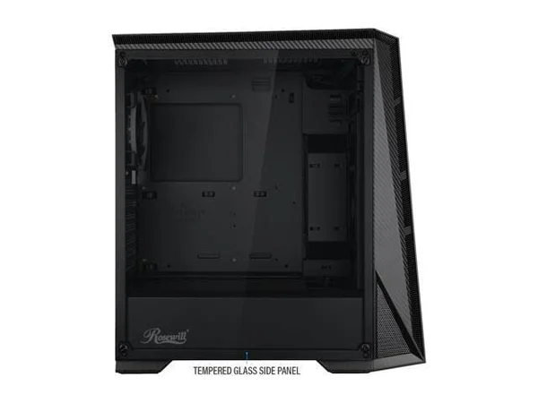 Rosewill ATX Mid Tower Gaming PC Computer Case with RGB Fan & LED Light Strip, 2