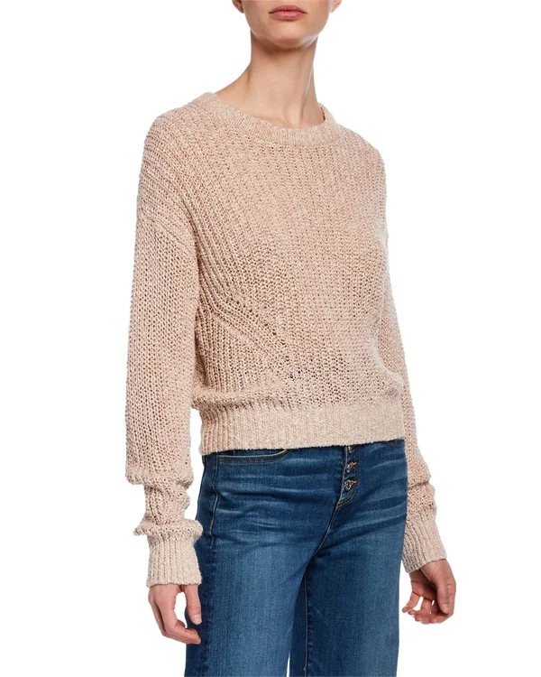Veronica Beard Leah Crewneck Pullover Sweater - Pink, Women's, Xx-Large