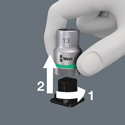 Wera 05003972001 Belt B 3 Torx HF Zyklop Bit Socket Set with Holding Function, 3/8x22 Drive