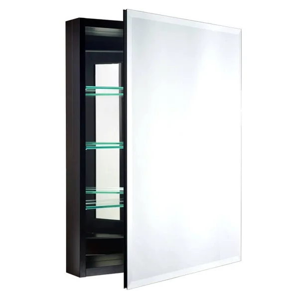 Miseno MBC3023 Carlentini 30x22H x 23x22W Recessed or Surface Mount Medicine Cabinet Black