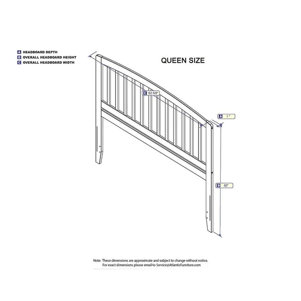 Atlantic Furniture Richmond Headboard - Twin, White, AR288822