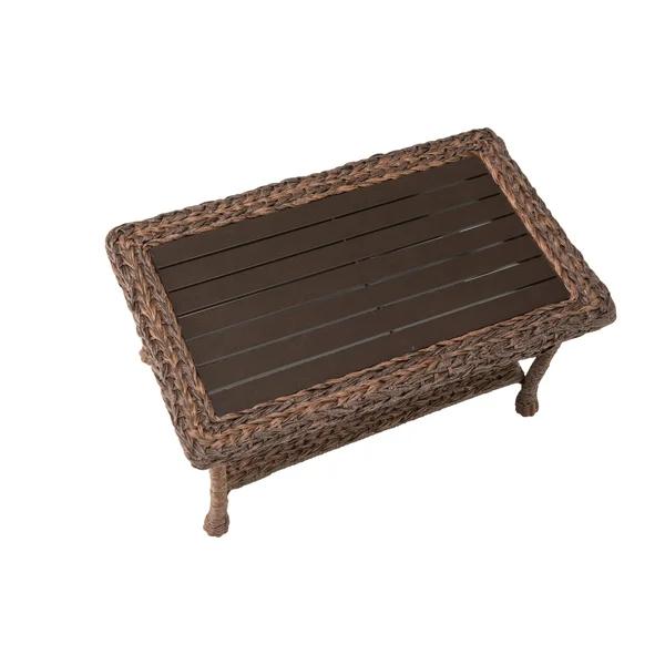 W Unlimited Modern Concept Faux Sea Grass Rattan Coffee Table - Brown