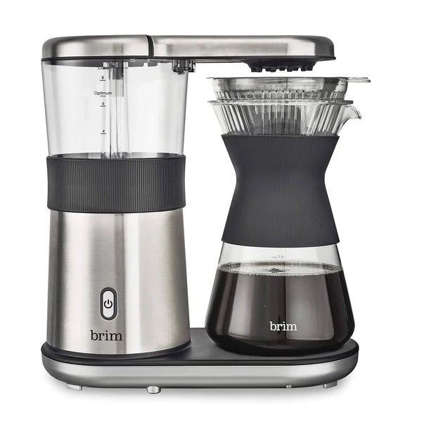 Brim - 8-Cup Electric Pour Over Coffee Maker - Stainless Steel