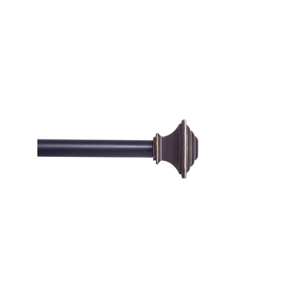 Kenney Fast Fit Easy Install Mission Curtain Rod - Brown