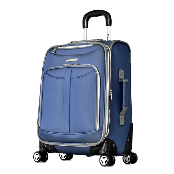 Olympia Tuscany Spinner Luggage, Blue, 25 inch