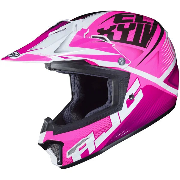 HJC CL-XY 2 Youth Helmet - Ellusion - Red/White/Blue/Hi-Viz Yellow - Size X-Large