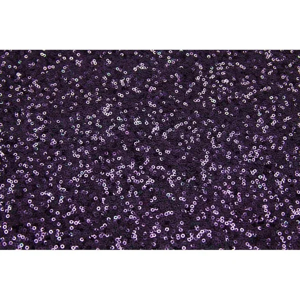 10 Yards Glitz Sequins Fabric Bolt in Eggplant/Plum, Wedding, Event, Wholesale by CV Linens