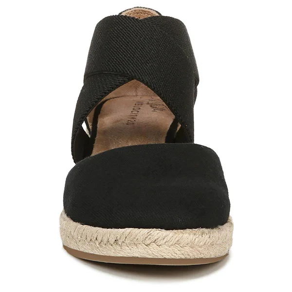 LifeStride Women's Keaton Espadrille Wedge - Navy Solid Canvas