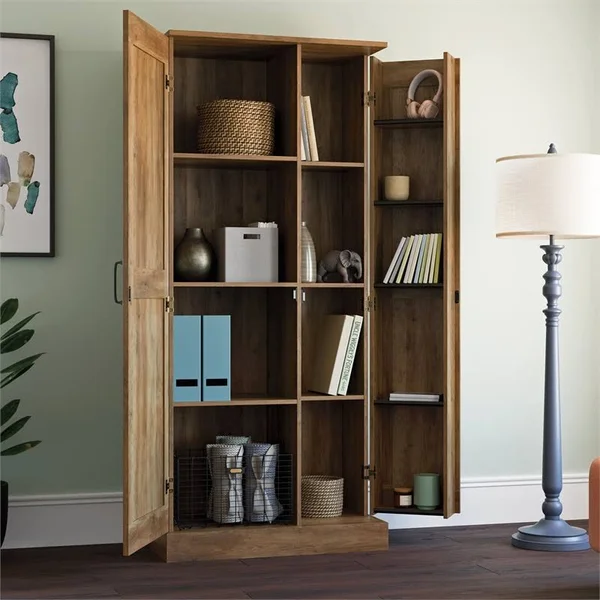 Rural Pine Two-Door Swing Out Storage Cabinet - Sauder 427959