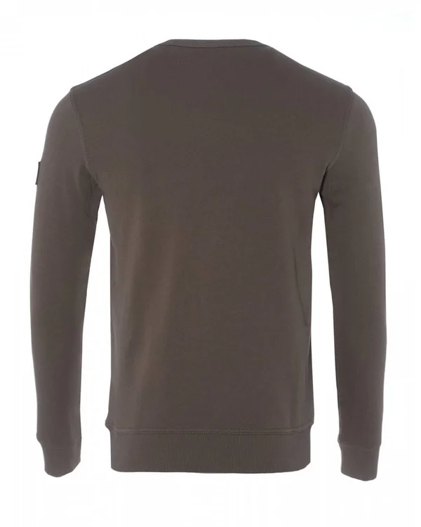 Boss Mens Walkup 1 Relaxed Fit Sweatshirt - Beige Jumper