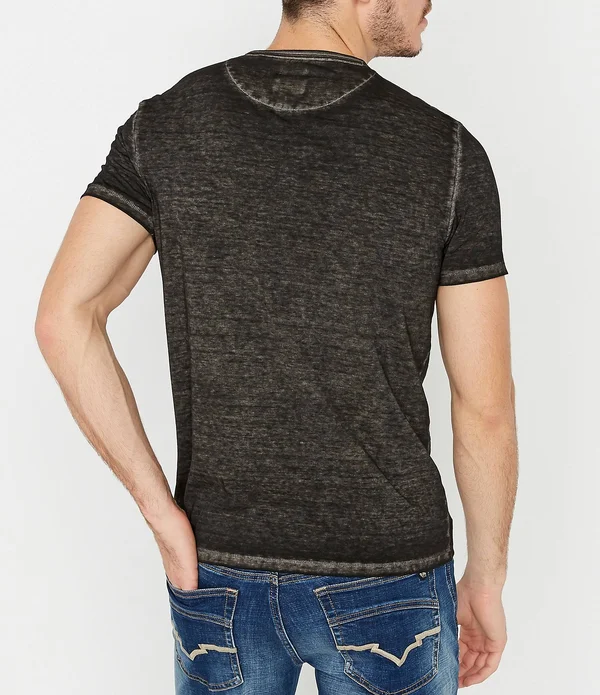 Buffalo David Bitton Men's Short Sleeve Kasum Henley