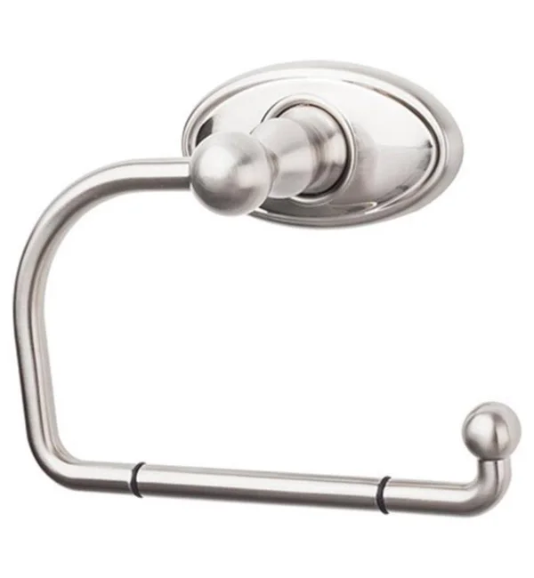 Top Knobs ED4PCC Edwardian Bath Tissue Hook - Polished Chrome - Oval Backplate