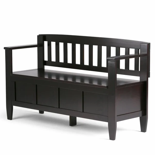 Brooklyn + Max Fairfield Entryway Storage Bench - Brown