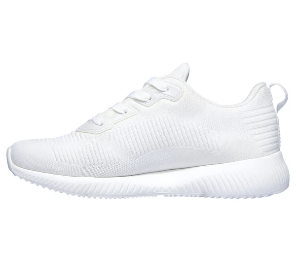 Skechers Women's Bobs Sport Squad - Tough Talk Sneaker - White - 8