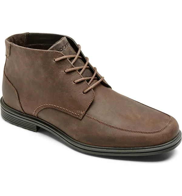 Men's Rockport Taylor Waterproof Chukka - Size: 14, Brown