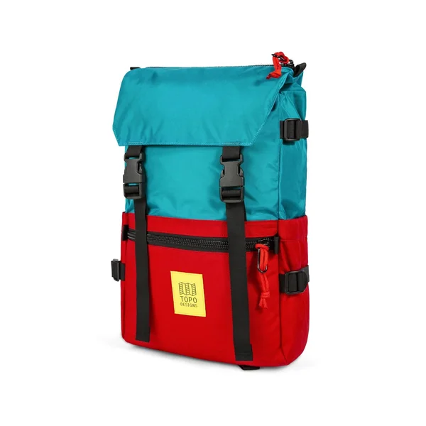 Topo Designs Rover Pack - Turquoise/Red
