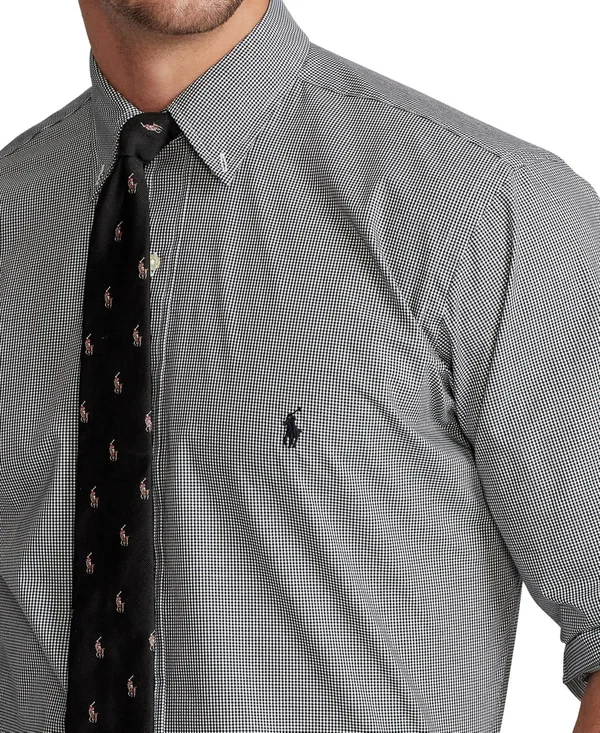 Polo Ralph Lauren Men's Big & Tall Classic-Fit Poplin Shirt - Blue/White Check - Size 2LT