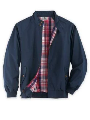 John Blair Men's Poplin Jacket - Navy Blue 2XL