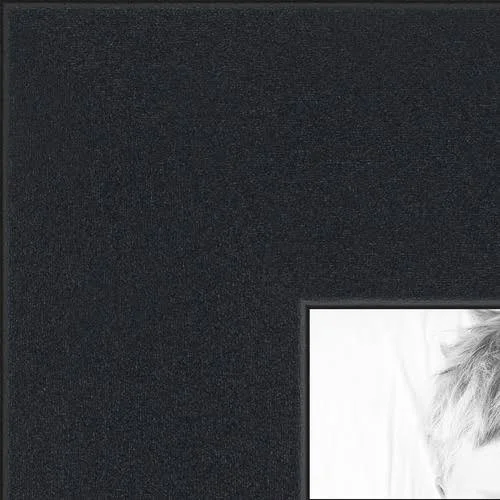 Collage Picture Frame, Satin Black Frame with 4 openings for 8x10 Photos with Brown Cognac Mat. D3926DK5215, ArtToFrames