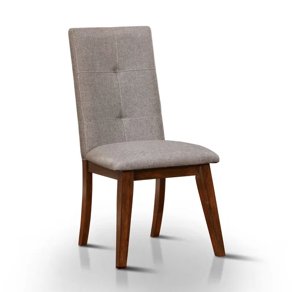 Pierre Tufted Fabric Side Dining Chair Mid-Century Modern - Walnut