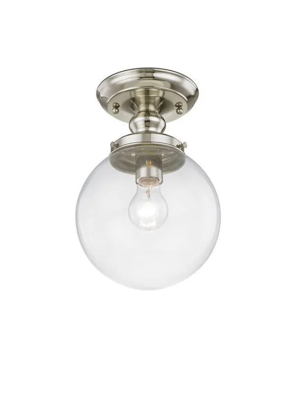 Livex Lighting 50901-07 Sheffield 1 Light Bronze Ceiling Mount
