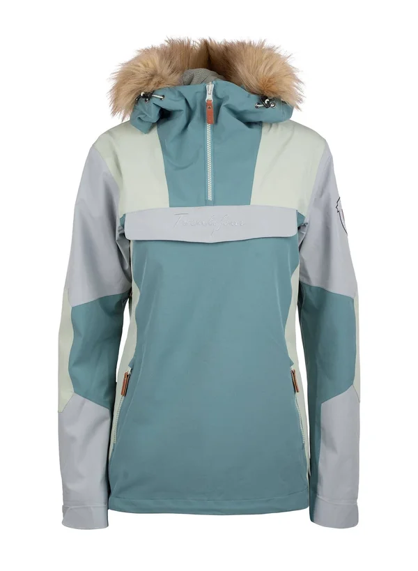 Women Finse 2-Layer Anorak - Light Sea Green - 34