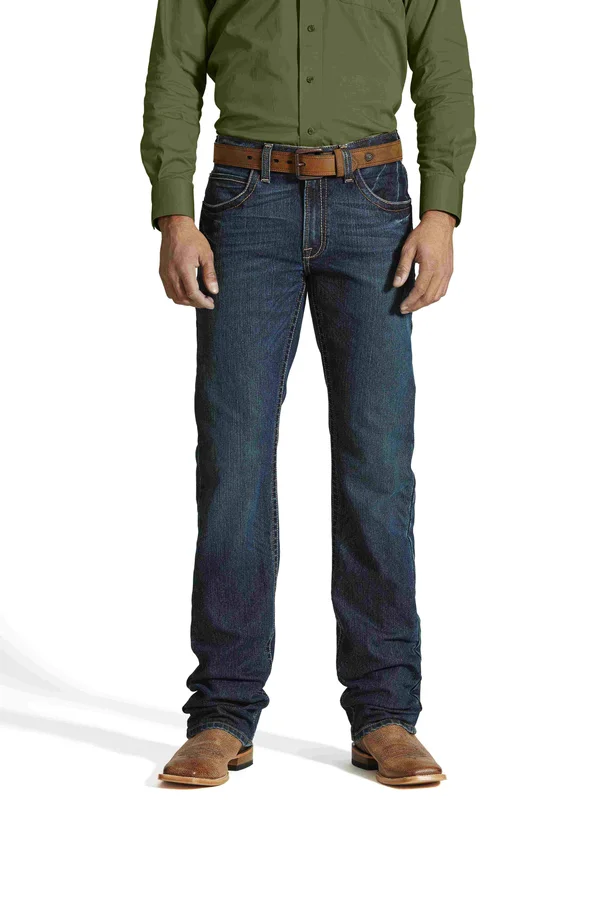 Ariat 10016222 Men's Rebar M5 Slim DuraStretch Edge Stackable Straight Leg Jean 46x30