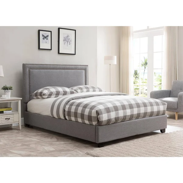 Baffin, King and California King size, Grey Linen Headboard