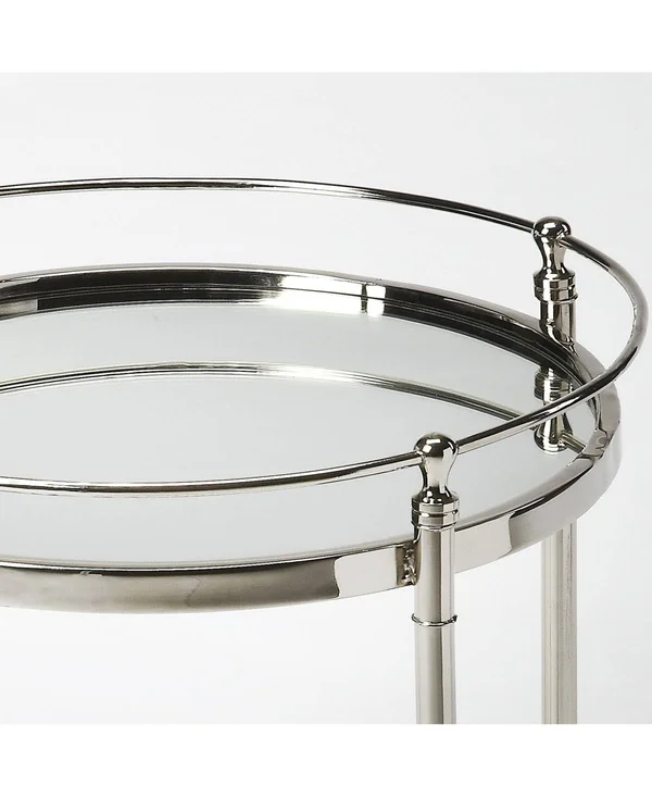 Butler Crosby Metal & Mirror End Table