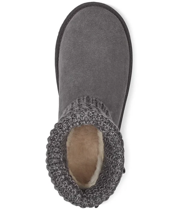 Ugg Women's Classic Solene Mini Knit 1113463 - 6, Black