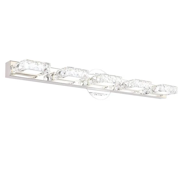 Aipsun 31.5 inch Crystal Vanity Lights Modern LED Vanity Lights for Bathroom Vanity Lighting Fixtures Modern Bathroom Wall Light