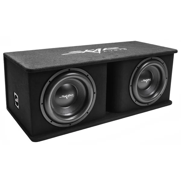 Skar Audio Dual 12x22 2400W Loaded SDR Series Vented Subwoofer Enclosure, SDR-2X12D4