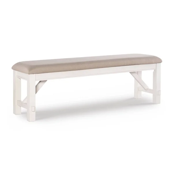 Landon Bench White - Powell Company