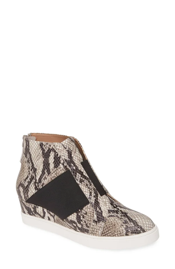 Women's Linea Paolo Amber Wedge Sneaker, Size 4.5 M - Beige