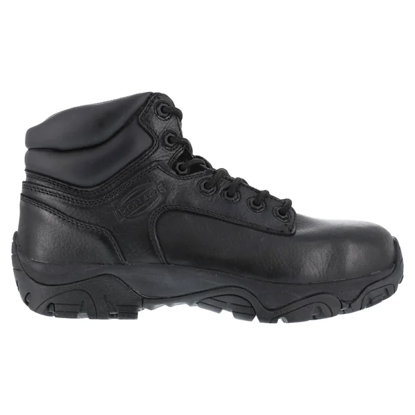 Men's Iron Age Trencher Composite Toe 6 inch Work Boot, Size: 12, Black