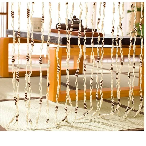 (4 30 Pcs) Straw Corn Leaves Door Curtains Braid Partition Handmade Reed Hanging Room Divider Screen Separador