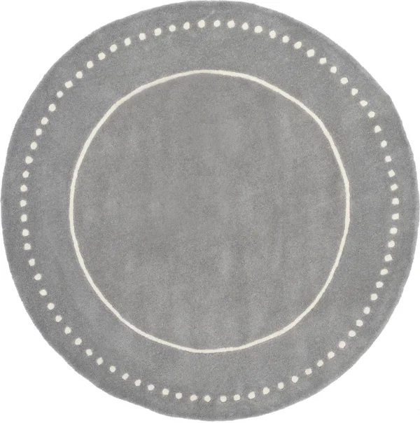 Safavieh Bella Silver/Ivory 5 ft. x 5 ft. Round Area Rug